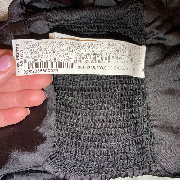 Zara NWT satin woman crop top Size Small - Picture 9 of 13